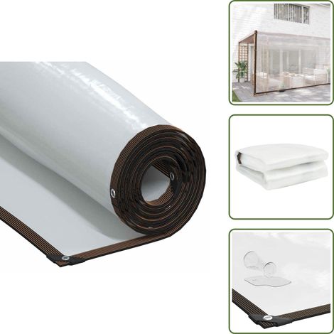 vidaXL Transparente Plane mit Ösen 6x12 m Polyethylen (1/5)