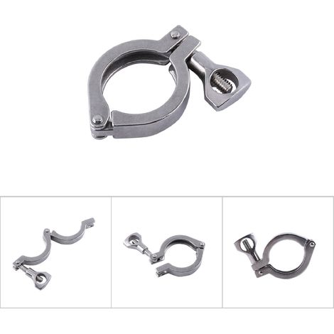 1,5"-Tri-Clamp-Verschraubung aus verstärktem Edelstahl (50,5 mm Durchmesser) (1/5)