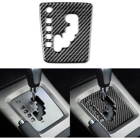 Austauschbare Mittelkonsolenblende – Dekoraufkleber – weiche Kohlefaser – Fahrzeuginnenraum – kompatibel mit Subaru Forester 2008–2012 – schwarz (1/5)