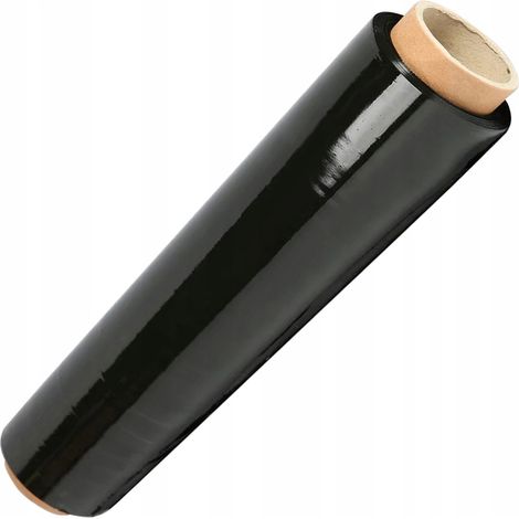 Pellicola estensibile nera Rafael, 50 cm, 23 μm, 2,65 kg, 1 pezzo, per imballaggio industriale.