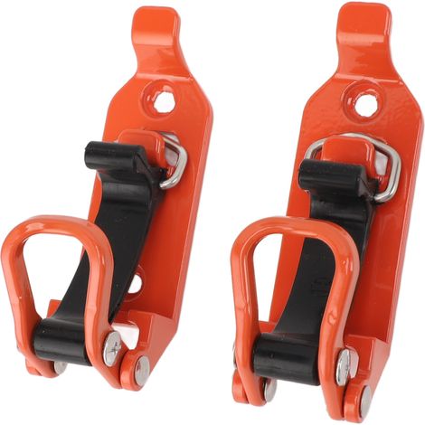Lot de 2 support pelle galerie toit attache hache métal caoutchouc kit montage voiture camion bateau orange forte charge (1/5)