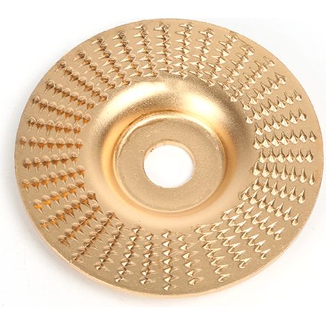 Disque à moulurer de 10 cm pour meuleuse d'angle - Disque de façonnage du bois en acier à haute teneur en carbone, disque de sculpture sur bois pour meuleuse d'angle pour la découpe, le meulage et le  (1/5)