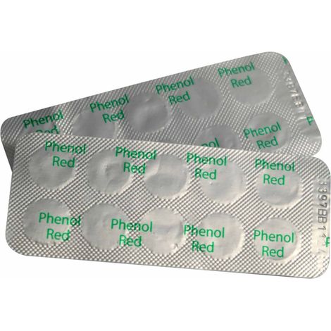 Hth - Pastilles réactives PHENOL RED (pH) pour Pooltester (boite de 100) - 00218353 (1/2)
