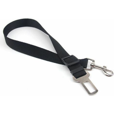 Laisse Ceinture de Sécurité pour Chien/Chat/Harnais Animaux de Compagnie pour Les sièges de Voiture- Noir (1/4)