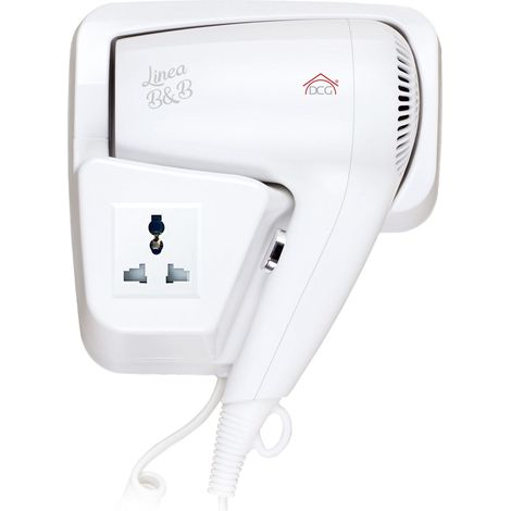 Asciuga capelli da parete Dcg HTW 1029 con presa