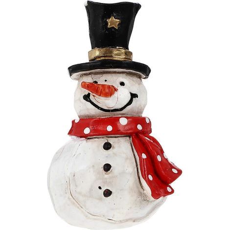 Weihnachtsschneemann-Figuren, Mini-Schneemann-Dekorationen, Schneemann-Fotorequisiten – 6 x 3,5 x 3 cm (1/3)