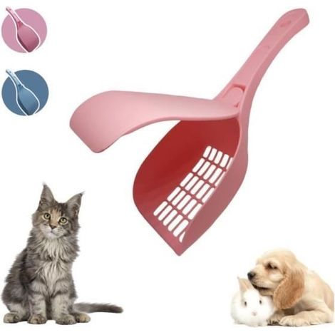 Pelle litiere chat avec couvercle anti renversement pelle a litière pour chat bac ouvert, fermer pelle litiere pour tous types (1/4)
