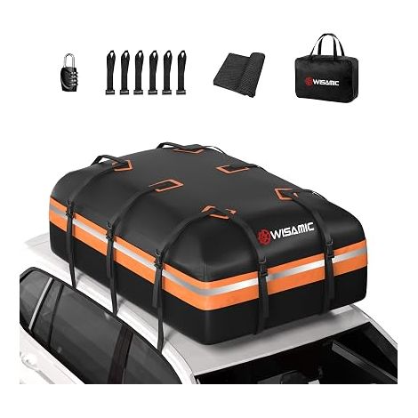 Imperméable sur Le Toit Cargo Bag Superlarge 21 Pieds Cubes Imperméable À l'eau Cargo Bag Car Roof Top Carrier Doux Porte-Bagages sur Le Toit avec De Larges Sangles (1/5)