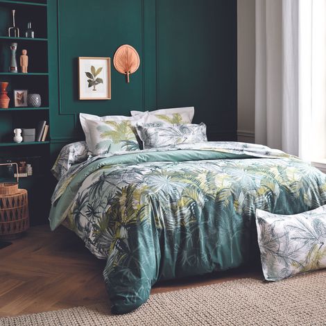 Housse de couette style colonial Vert 140x200 cm