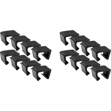 Lot de 16 clips pour mobilier de jardin, connecteurs anti-déformation pour meubles en rotin, compatibles avec les canapés d'extérieur, les clips en plastique et les chaises en rotin. (1/5)