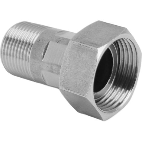 Raccord de tuyauterie en acier inoxydable, adaptateur de raccordement bout à bout pour plomberie, composants de spa et jacuzzi, quincaillerie G3/4 à G1 (1/5)