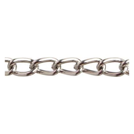 CATENA MAGLIA CORTA RITORTA 3,0 MM 2,5 M NICHEL- 1,0 pz