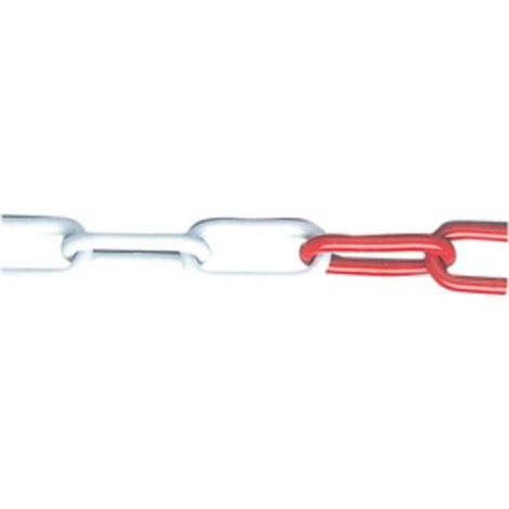 25ML CATENA ACCIAIO BIANCO/ROSSO MM.5,0 (1/2)