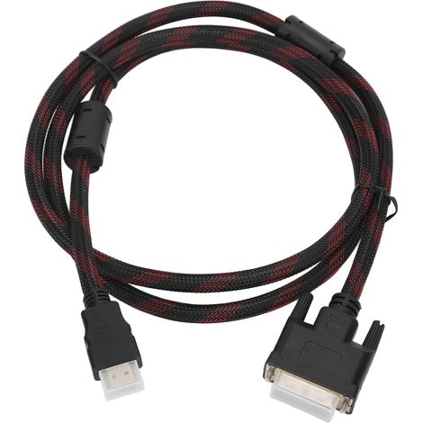 Câble adaptateur HDMI vers DVI 24+1, câble DVI mâle vers HDMI pour Raspberry Pi, 1,4 m/4,6 pi (1/5)