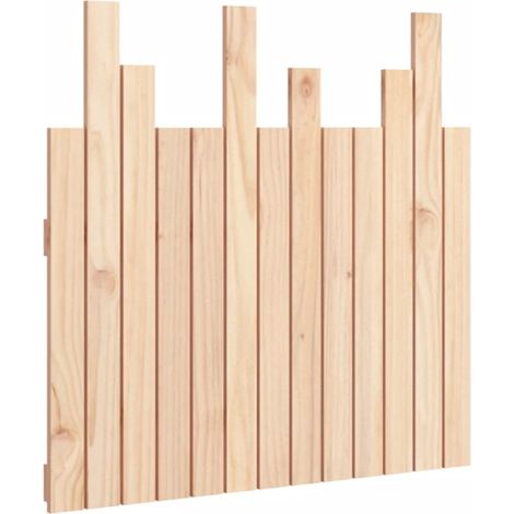 vidaXL Testiera da Parete 82,5x3x80 cm in Legno Massello di Pino