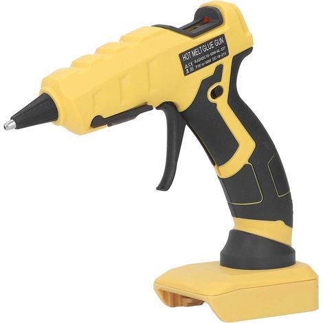 Pistolet à colle sans fil pour batteries Dewalt 18V-21V, kit thermocolle portatif avec 30 bâtons pleine taille 7mm (sans piles incluses). (1/5)