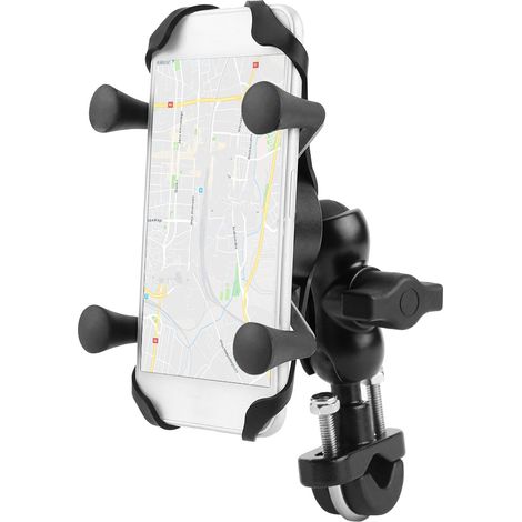 360° drehbare Motorrad-Handyhalterung, Basis aus Aluminiumlegierung, Fahrradlenker, robuste und verstellbare Smartphone-Halterung. (1/5)