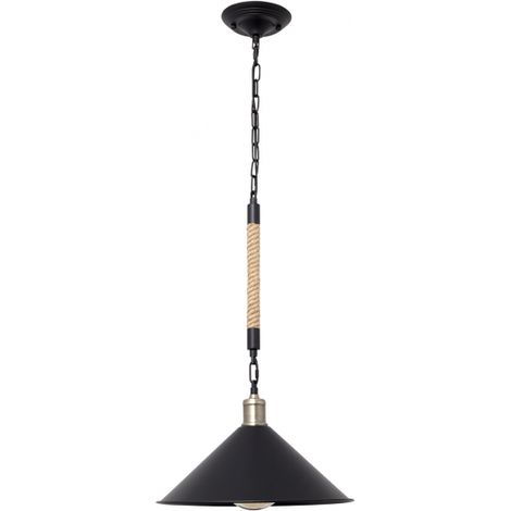 FAB 099783502 | Ciondolo Med. Corda 1xe27 Corda Nera Regx35d