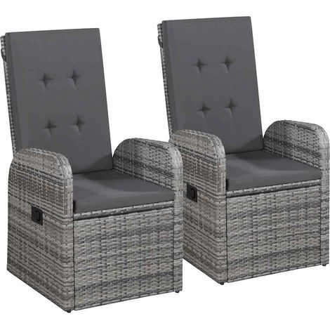 Maison Exclusive - Set Mobili da Pranzo per Giardino 3 pz Grigio (1/5)