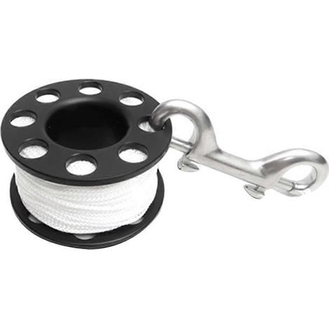 Dévidoir de plongée en acier inoxydable de 30 m de long avec double crochet, équipement SMB pour la plongée souterraine - JBMEDIA (1/4)