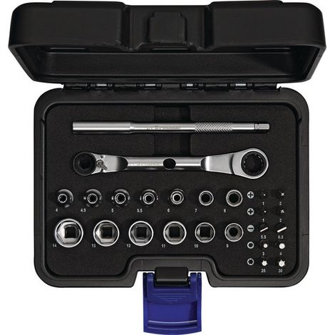 Set chiavi a bussola 25 pezzi 1/4 di pollice SW 4-14mm 6KT PROMAT