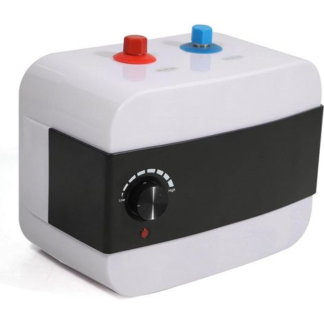 Gojoy – Chauffe-eau électrique 6 l 1500 W ABS sous évier 220 V – Protection thermique jusqu'à 65 °C – Pour salle de bain, cuisine, hôtel, salon de coiffure (1/5)