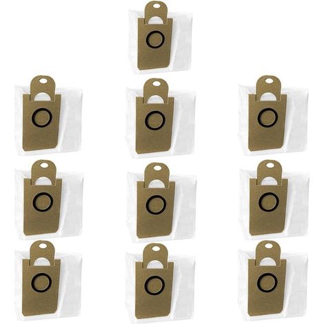 10 sacs à poussière de rechange compatibles avec l'aspirateur robot Prosangnik M7pro. Accessoires pour Lubluelu SL60D/S9/V980. Facile d'utilisation. Grand compartiment de rangement. Aspirateur. (1/5)