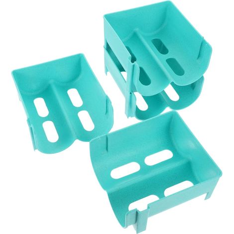 4 Pcs Récipient PP Organisateur de Boîtes de Conserve Porte-Bouteille de Vin Organisateur de Boîtes Étage Amovible pour Rangement la Cuisine (1/5)