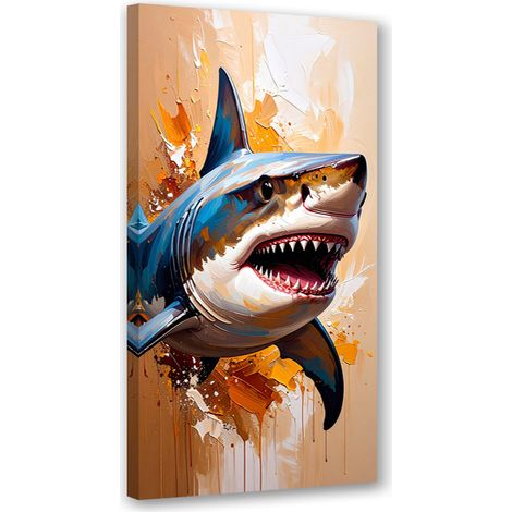 Wandbild Hai Fisch Meerestier 40x80 cm (1/5)
