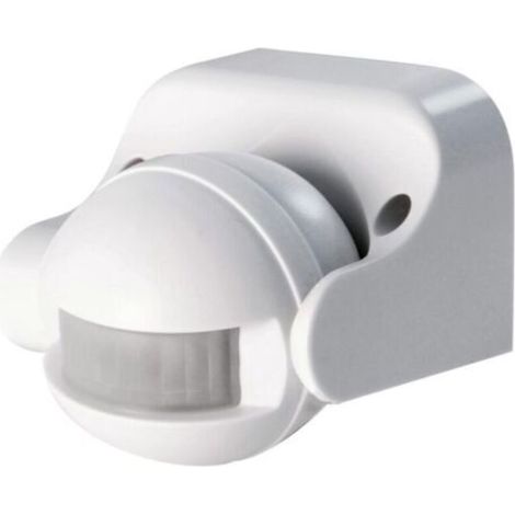 Interrupteur détecteur de mouvement infrarouge, ,Détecteur de mouvement pour éclairage extérieur, Light Sensor blanc