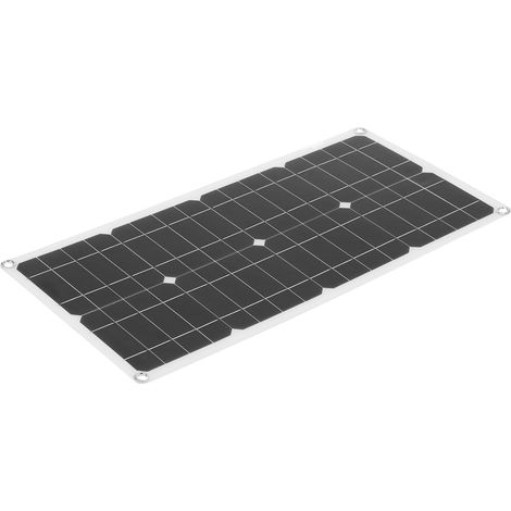 Contrôleur de panneau solaire polycristallin flexible 40 W, chargeur solaire double USB (1/5)