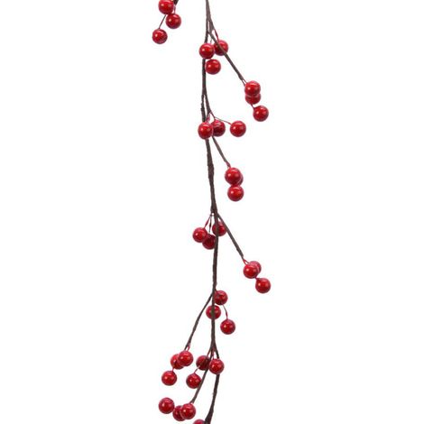 Beerengirlande Rot glänzend 130 cm - Kunstblumen (1/3)