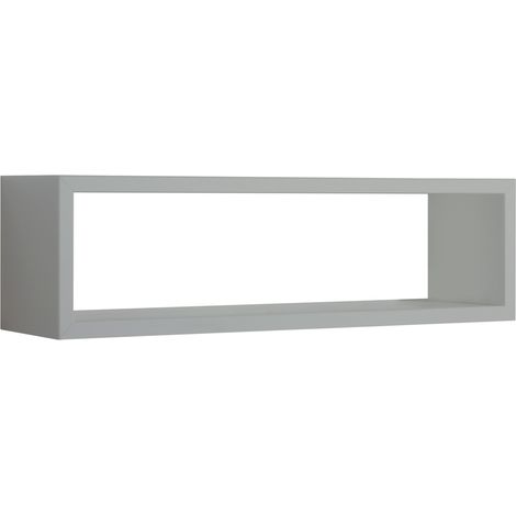 Mensola parete rettangolare grigio scaffale salotto soggiorno camera Regolo (1/3)