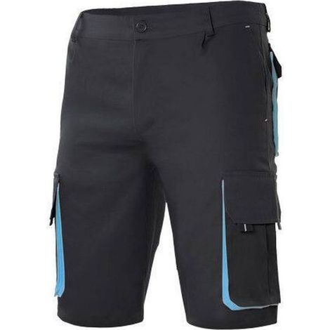 Bermuda multipoches bicolore Velilla Noir / Bleu 34