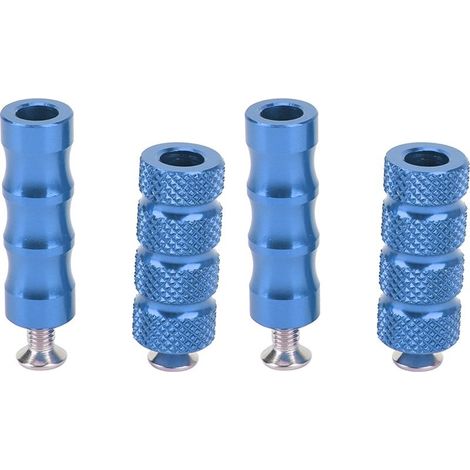 Repose-feet of brake of motorcycle, 2 pair, process of plating CNC, fit precise for bolts of fitment M6 6mm, motorcycle blue (1/5)