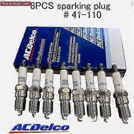 Bougies d'allumage iridium 41-110 pour moteurs GMC et Chevy 5.3L, 6.0L et 4.8L (8 pièces), référence 12621258 (1/3)