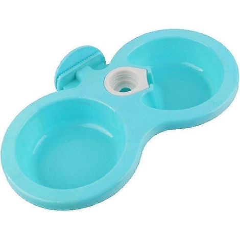 Distributeur double de nourriture et d'eau pour animaux de compagnie, idéal pour les cages, la maison et l'extérieur - Solution d'alimentation élégante et fonctionnelle (1/4)