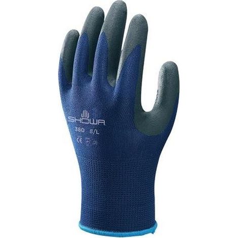 Guantes de trabajo Showa nitrilo negro talla 7