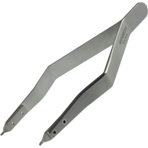 Pince à fermoir métallique 7825, pince à ressort pour barrettes de serrage, outil ergonomique d'horloger en acier inoxydable, acier inoxydable
