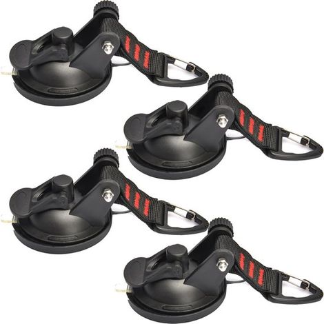 4 ventosas resistentes con ganchos，anclaje de pared con ventosa fuerte para exteriores para accesorios de lona de camping，escalera de camping (1/5)