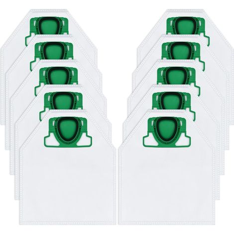10 sacs Vorwerk Kobold VK200 - Compatibles FP200/VK200 - Haute filtration (1/5)