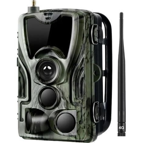 Caméra Faune Sauvage Caméra De Chasse Et Suivi des Sentiers, 4G FTP SMTP MMS SMS, 20mp, avec Batterie Au Lithium, sans Fil, Déclencheur 0.3S Surveillance Fiable Précise (1/5)