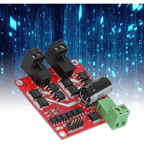 Zweikanaliges 7A/160W-Gleichstrommotor-Steuermodul, industrietaugliche Hochleistungs-PWM-Drehzahlregelung (vorwärts und rückwärts), L298-Logik (1/5)