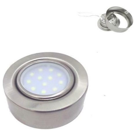 Mini faretto led da parete 2w con supporto separabile da cucina bagno e mensole