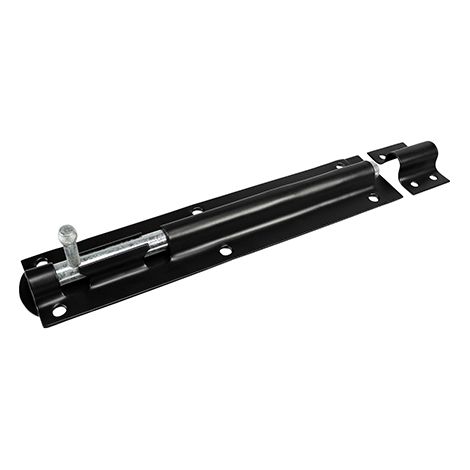 TIMCO Straight Tower Bolt Black - 8"