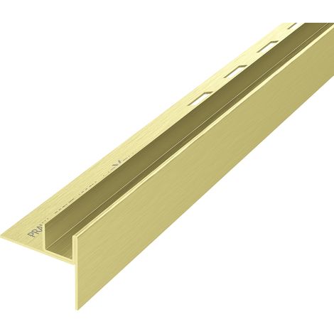 Mexen Line-B Gefälleleiste für Glas 180 cm rechts, goldene Bürste - 185504180R