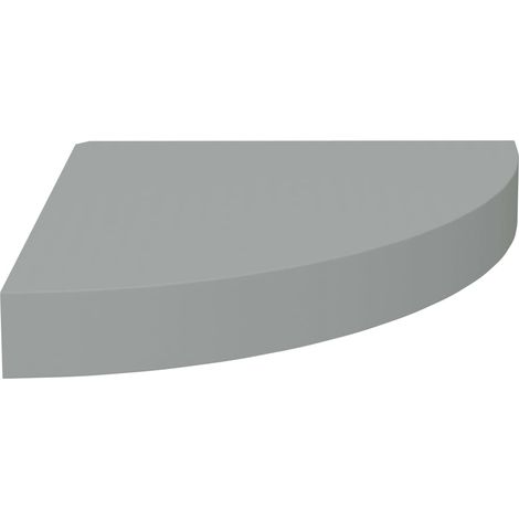 Étagère d'angle murale,Étagère flottante gris 25x25x3,8 cm MDF CFW90973 (1/5)