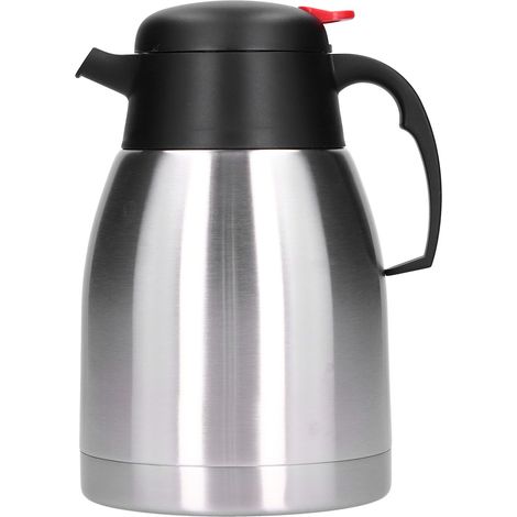 Isolierte Edelstahlflasche (1,5 l), Thermoskanne für Tee und Kaffee, Wärmespeicherbehälter für Zuhause. (1/5)