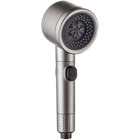 Pomme de douche universelle avec filtre, 3 modes de pulvérisation et bouton de pause, pommeau de douche haute pression pour salle de bain, pommeau de douche réglable pour usage domestique (1/4)