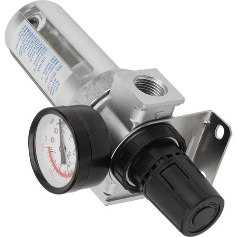 Régulateur de filtre piège à eau et à humidité pour compresseur d'air BSP 1/2" avec raccord de montage (1/5)